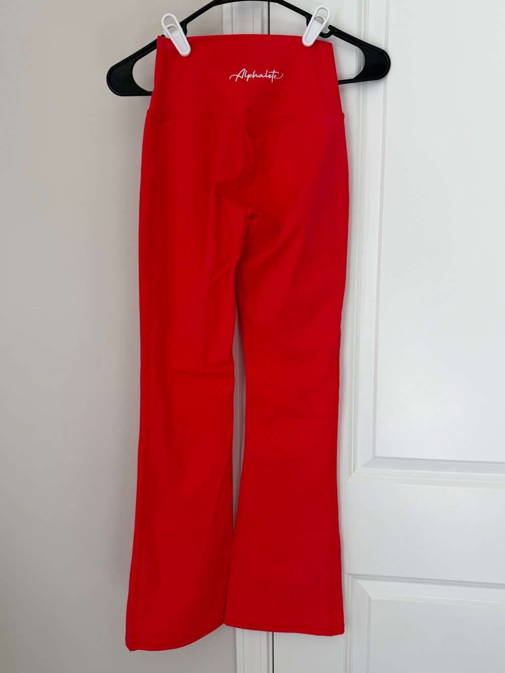 Alphalete Vibrant Red High-Rise Flare Leggings